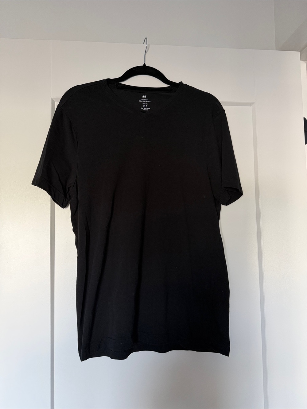 H&M Men’s Black Short-Sleeve Crew Neck Tee